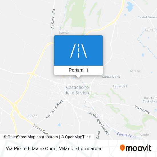 Mappa Via Pierre E Marie Curie