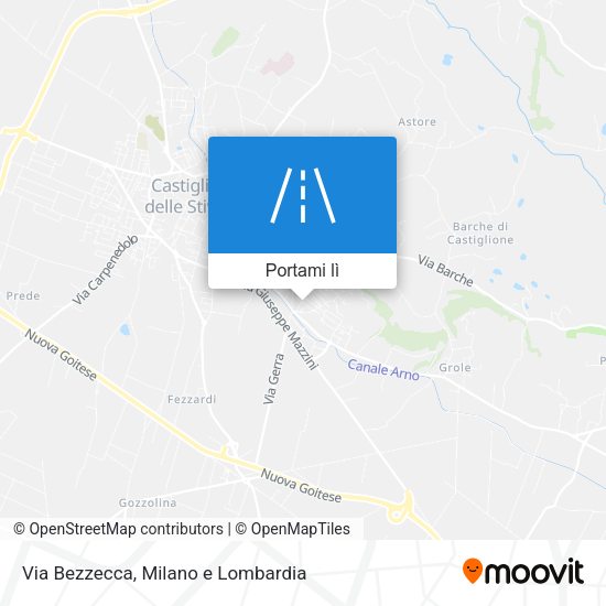 Mappa Via Bezzecca