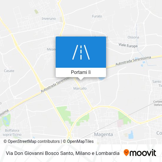 Mappa Via Don Giovanni Bosco Santo