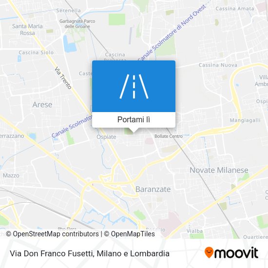 Mappa Via Don Franco Fusetti