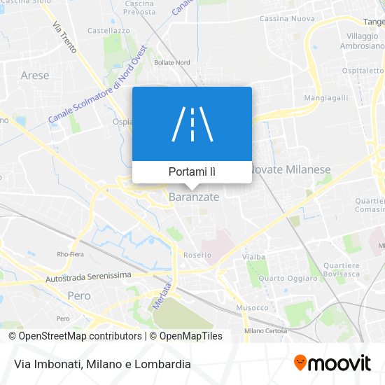 Mappa Via Imbonati