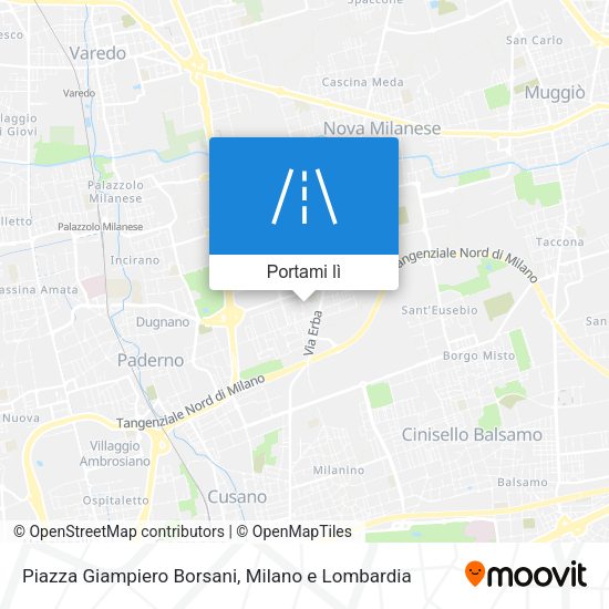 Mappa Piazza Giampiero Borsani