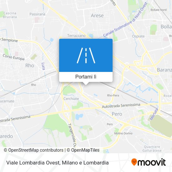 Mappa Viale Lombardia Ovest