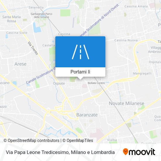Mappa Via Papa Leone Tredicesimo