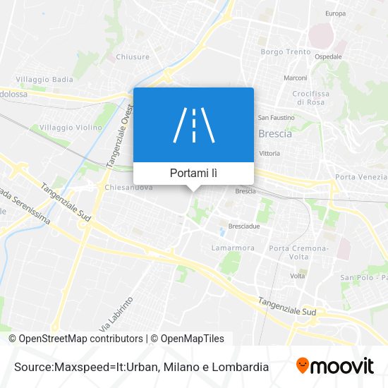Mappa Source:Maxspeed=It:Urban