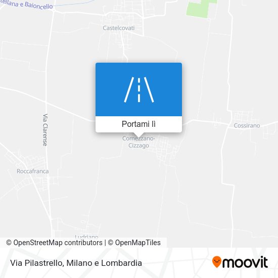 Mappa Via Pilastrello