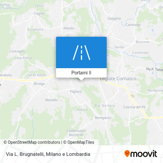Mappa Via L. Brugnatelli