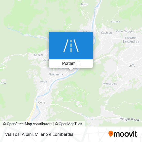 Mappa Via Tosi Albini