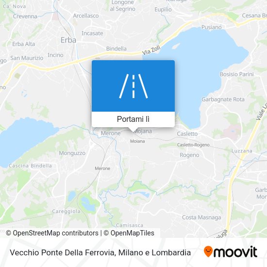 Mappa Vecchio Ponte Della Ferrovia
