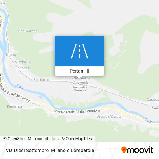 Mappa Via Dieci Settembre