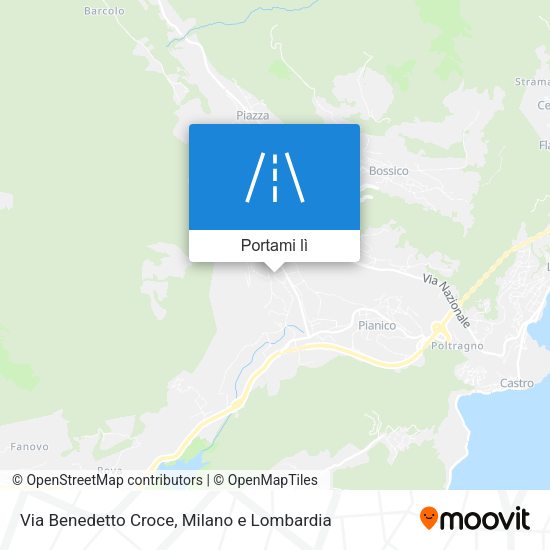 Mappa Via Benedetto Croce