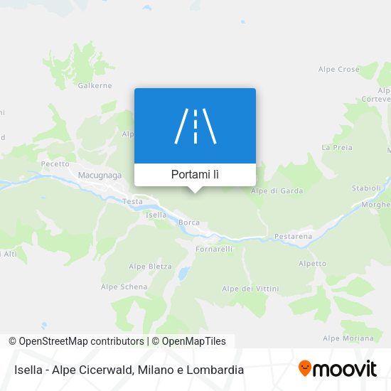 Mappa Isella - Alpe Cicerwald