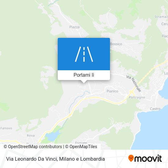 Mappa Via Leonardo Da Vinci