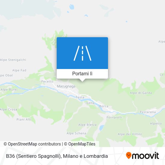 Mappa B36 (Sentiero Spagnolli)