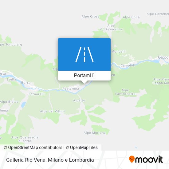 Mappa Galleria Rio Vena