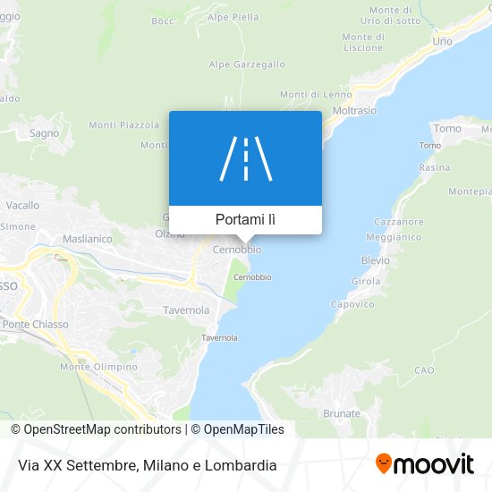 Mappa Via XX Settembre