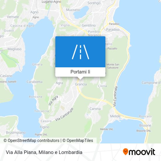 Mappa Via Alla Piana