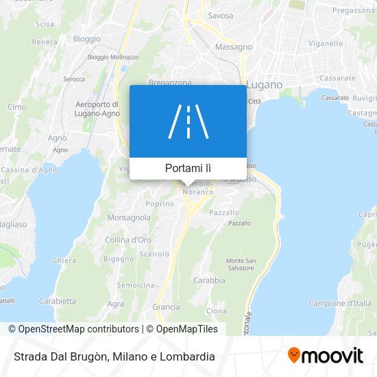 Mappa Strada Dal Brugòn
