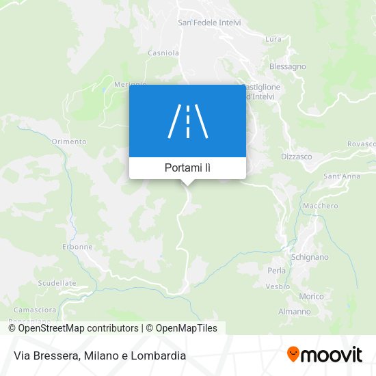 Mappa Via Bressera