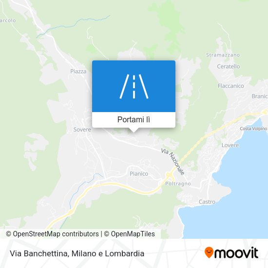 Mappa Via Banchettina