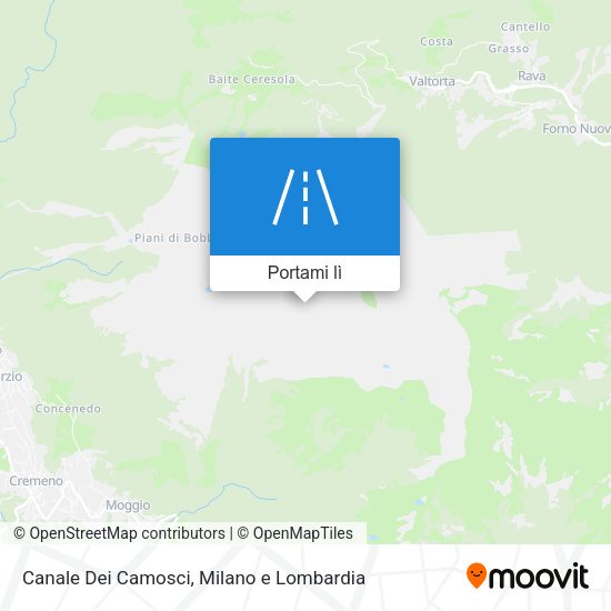 Mappa Canale Dei Camosci