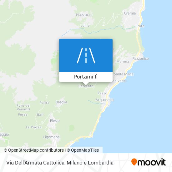 Mappa Via Dell'Armata Cattolica