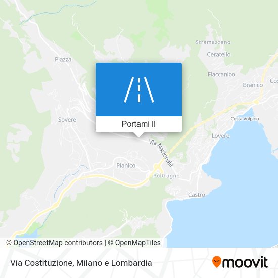 Mappa Via Costituzione