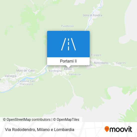 Mappa Via Rododendro
