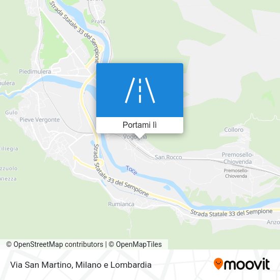 Mappa Via San Martino