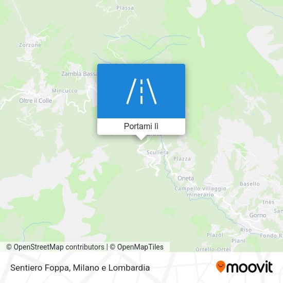 Mappa Sentiero Foppa