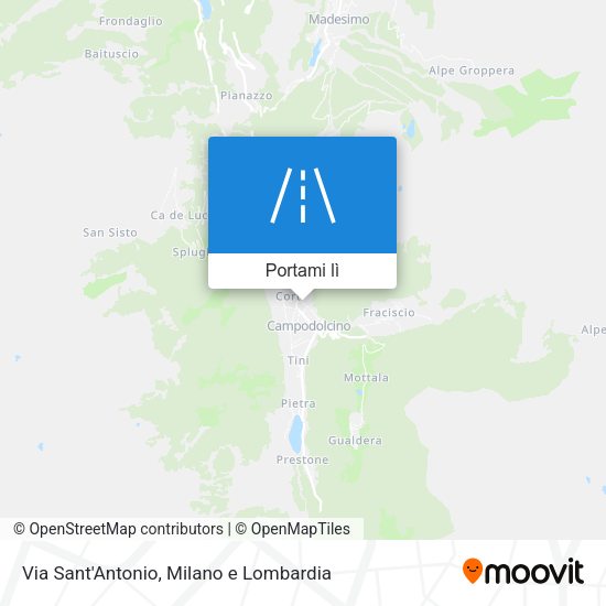 Mappa Via Sant'Antonio