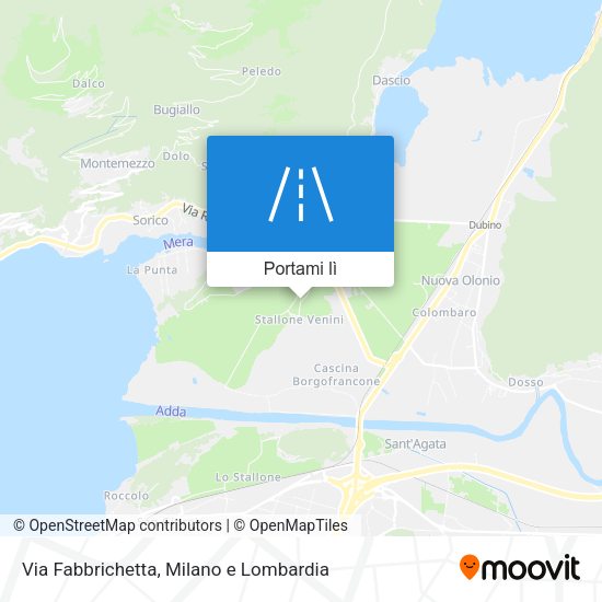 Mappa Via Fabbrichetta