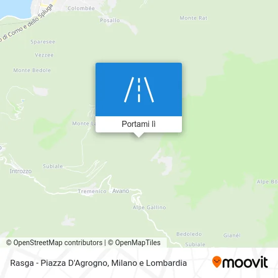 Mappa Rasga - Piazza D'Agrogno