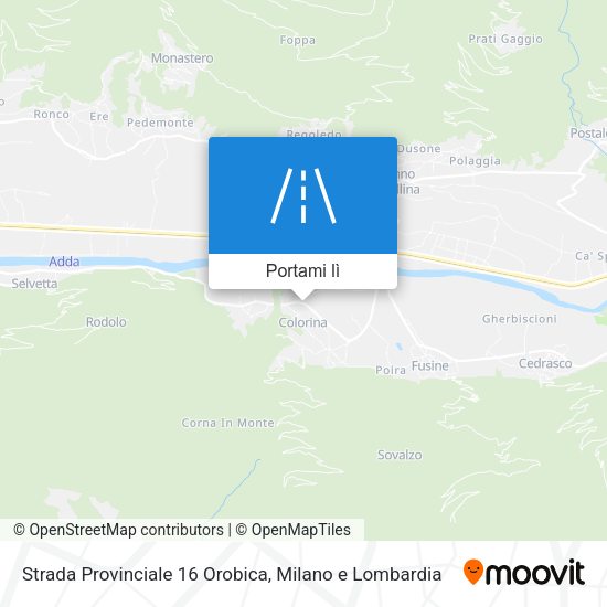 Mappa Strada Provinciale 16 Orobica