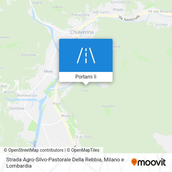 Mappa Strada Agro-Silvo-Pastorale Della Rebbia