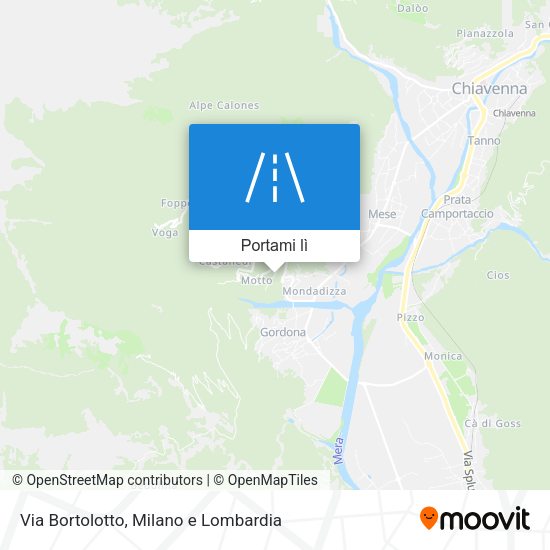 Mappa Via Bortolotto