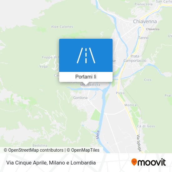 Mappa Via Cinque Aprile