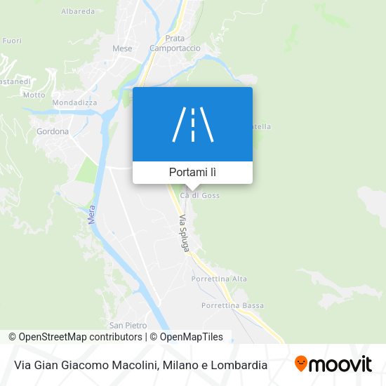 Mappa Via Gian Giacomo Macolini