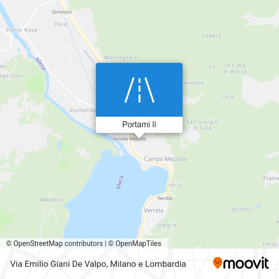Mappa Via Emilio Giani De Valpo