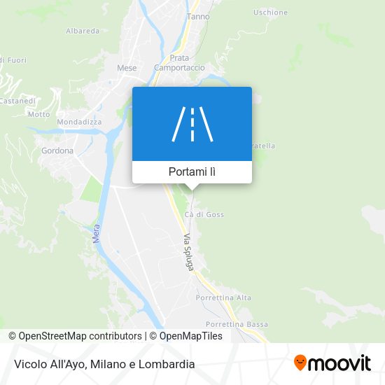 Mappa Vicolo All'Ayo