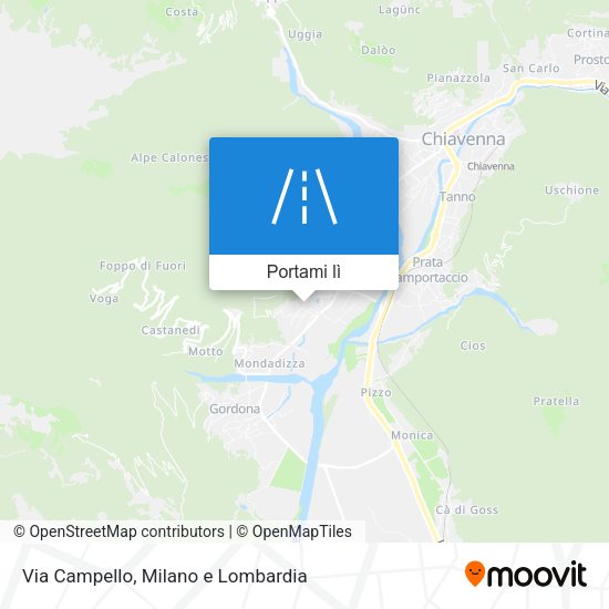 Mappa Via Campello