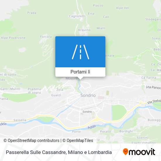 Mappa Passerella Sulle Cassandre