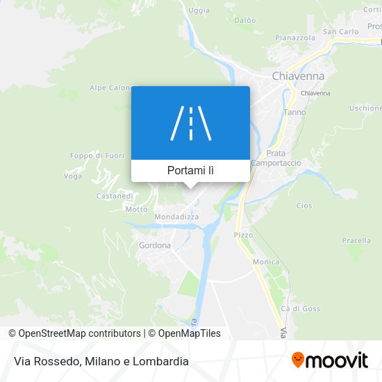 Mappa Via Rossedo
