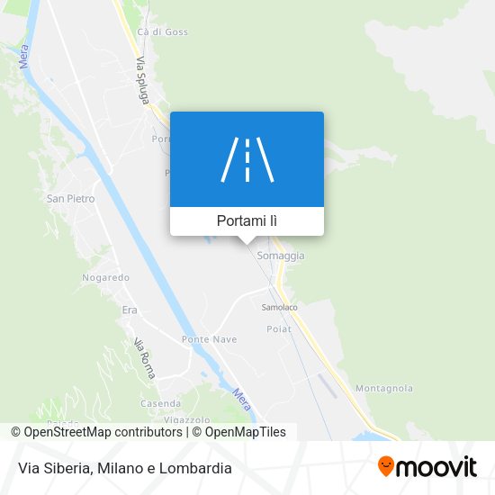 Mappa Via Siberia