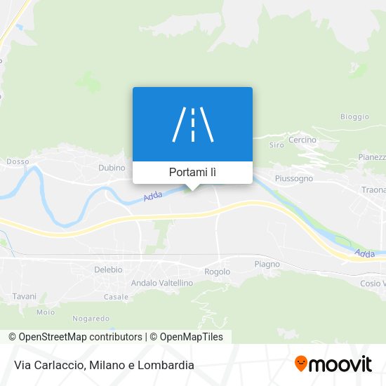 Mappa Via Carlaccio
