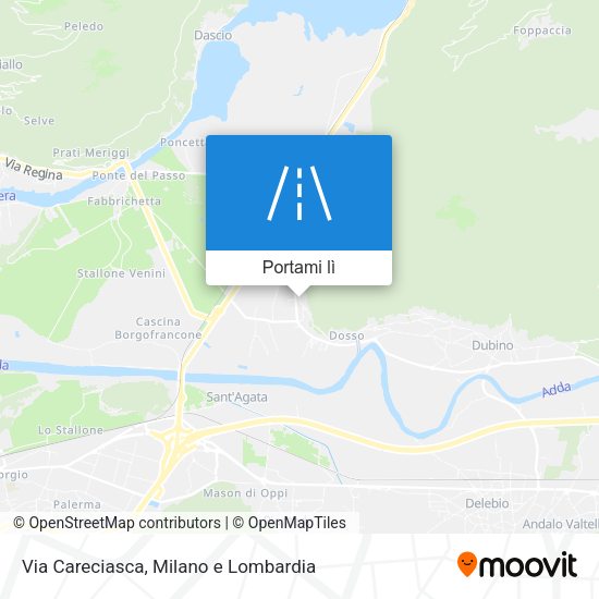 Mappa Via Careciasca