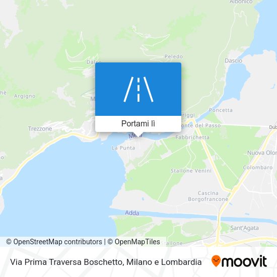 Mappa Via Prima Traversa Boschetto