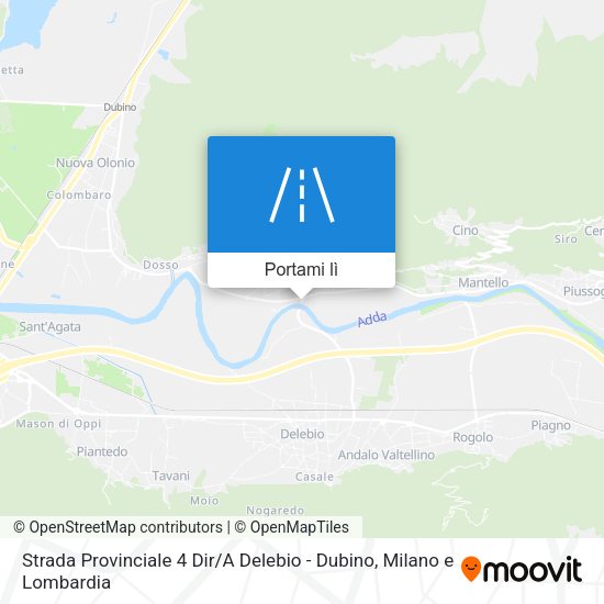 Mappa Strada Provinciale 4 Dir / A Delebio - Dubino