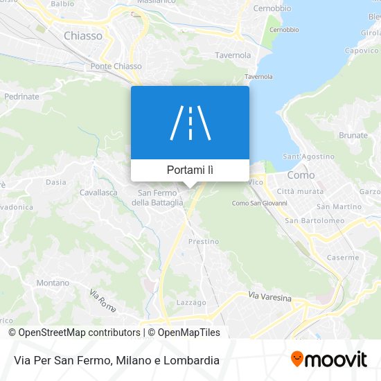 Mappa Via Per San Fermo