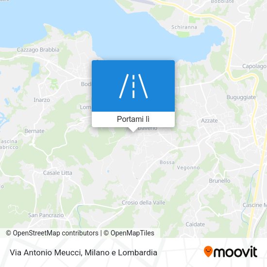 Mappa Via Antonio Meucci